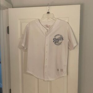 White Kansas City Cain Royals Baseball Shirt